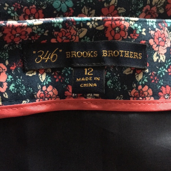 346 Brooks Brothers Floral Midi Skirt, 12 - Picture 8 of 9